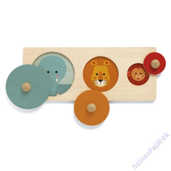 Montessori játék szín és formaválogató  - Alapformák- DJ6201