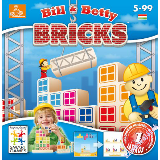 Bill & Betty Bricks - logikai játék- smart games-SG14811-182