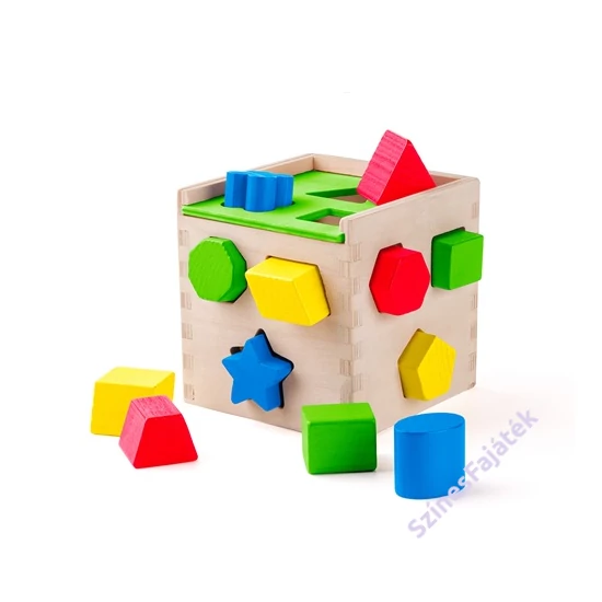 Woody szín és formaválogató montessori játék 