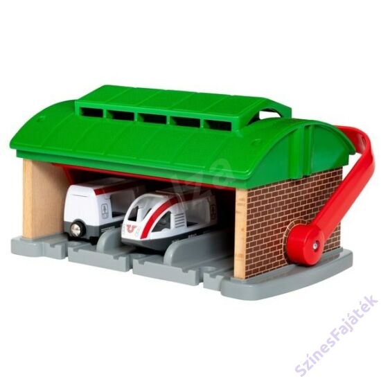 Brio hordozható garázs - fa vonat kiegészítő