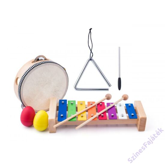 Játék fa hangszer készlet 