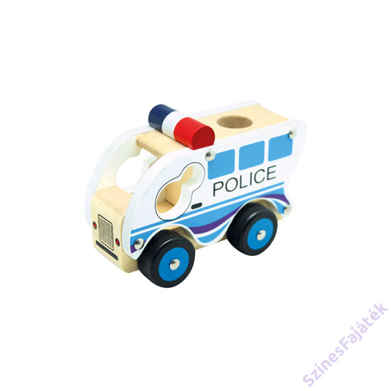 Fa autó - játék rendőrautó
