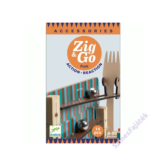 Djeco Zig & Go  fa építőjáték - logikai fajáték - Villa