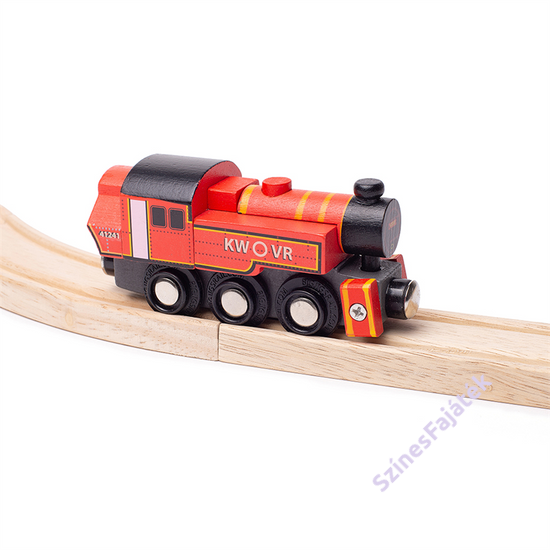 fa vonat - piros - Ivatt Engine