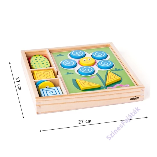 Geometriai formák kirakója - fejlesztő játék - montessori
