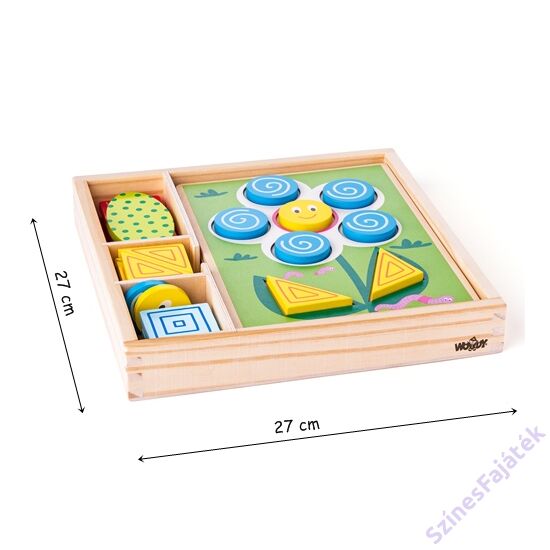 Geometriai formák kirakója - fejlesztő játék - montessori