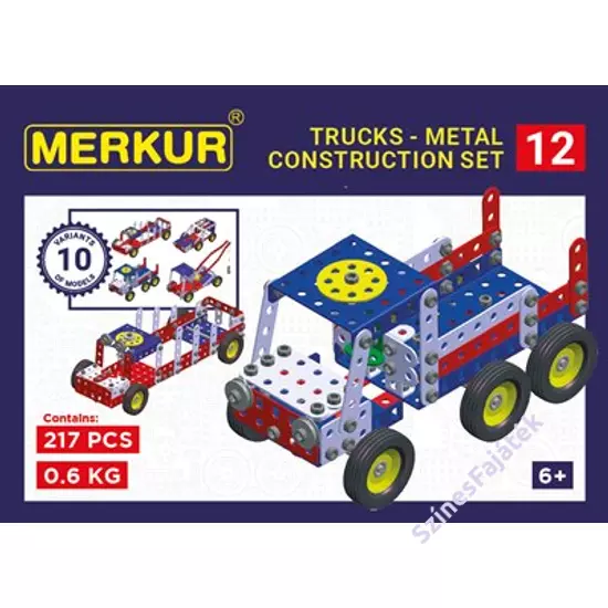 Fém építőjáték készlet - Autómentők - Merkur012 - M0214