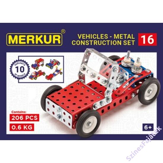 Fém építőjáték készlet - Autók - Merkur016 - 1563
