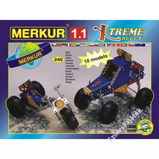 Fém építőjáték készlet - Autók - Merkur1.1 - M1112