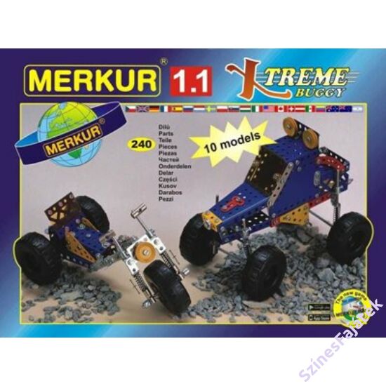 Fém építőjáték készlet - Autók - Merkur1.1 - M1112