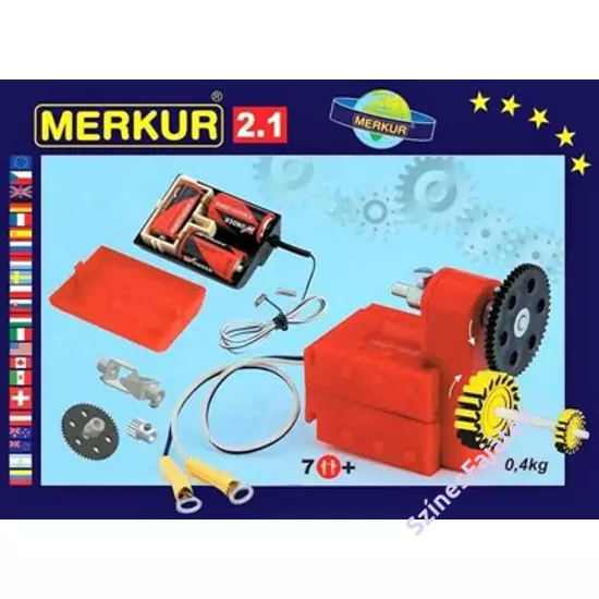 Fém építőjáték készlet - Elektromotor - Merkur2.1 - M3215