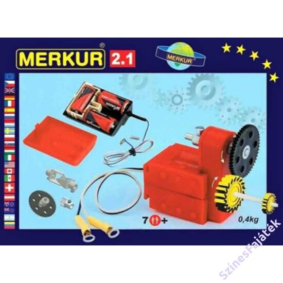 Fém építőjáték készlet - Elektromotor - Merkur2.1 - M3215