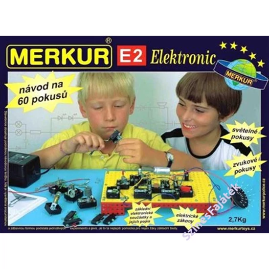 Fém építőjáték készlet - Elektronikai építőkészlet - MerkurE2 - M3123