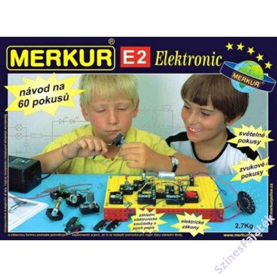 Fém építőjáték készlet - Elektronikai építőkészlet - MerkurE2 - M3123