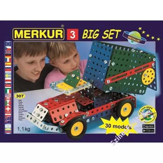 Fém építőjáték készlet - Járművek - Merkur3 - M3208