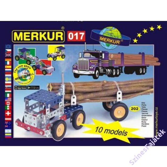 Fém építőjáték készlet - Kamionok - Merkur017 - M1570
