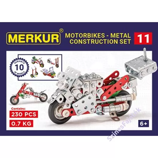 Fém építőjáték készlet - Motorok - Merkur030 - M1525