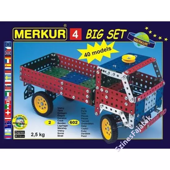 Fém építőjáték készlet - Repülők - Merkur4 - M1549