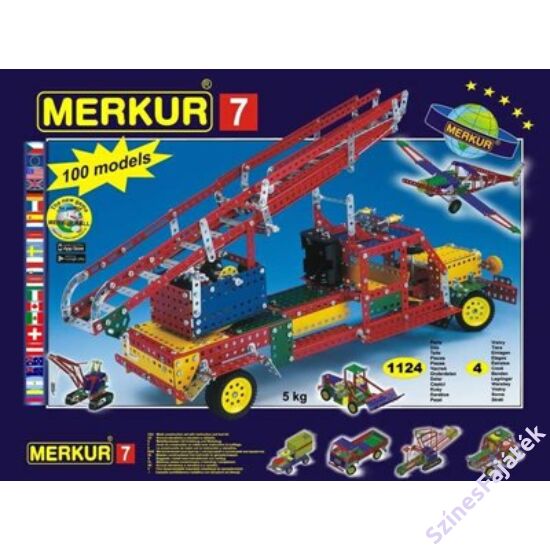 Fém építőjáték készlet - Versenyautók - Merkur7 - M3703