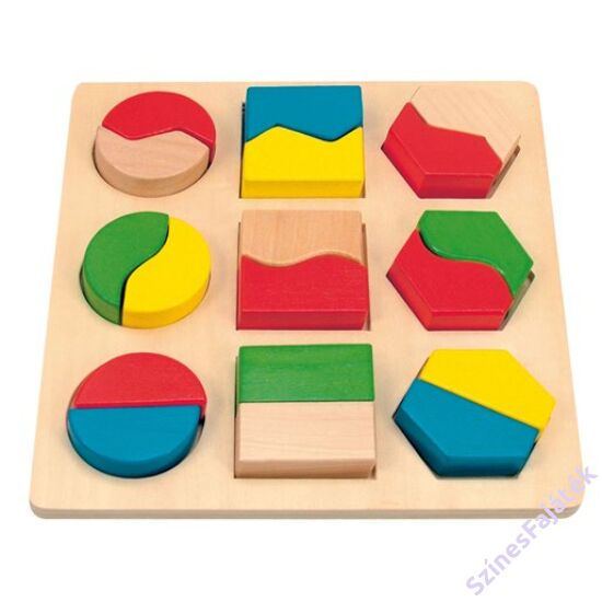 Montessori játék - formakirakó fajáték