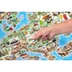 Mágneses térkép puzzle - Európa - 3 az 1-ben térkép játék - fa kirakó - W91232